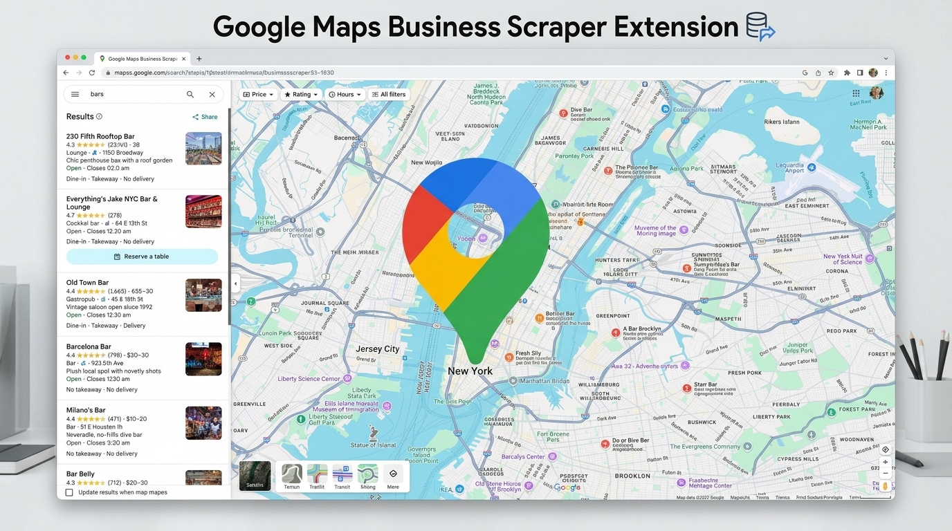 Google Maps Business Scraper Extension — image 1
